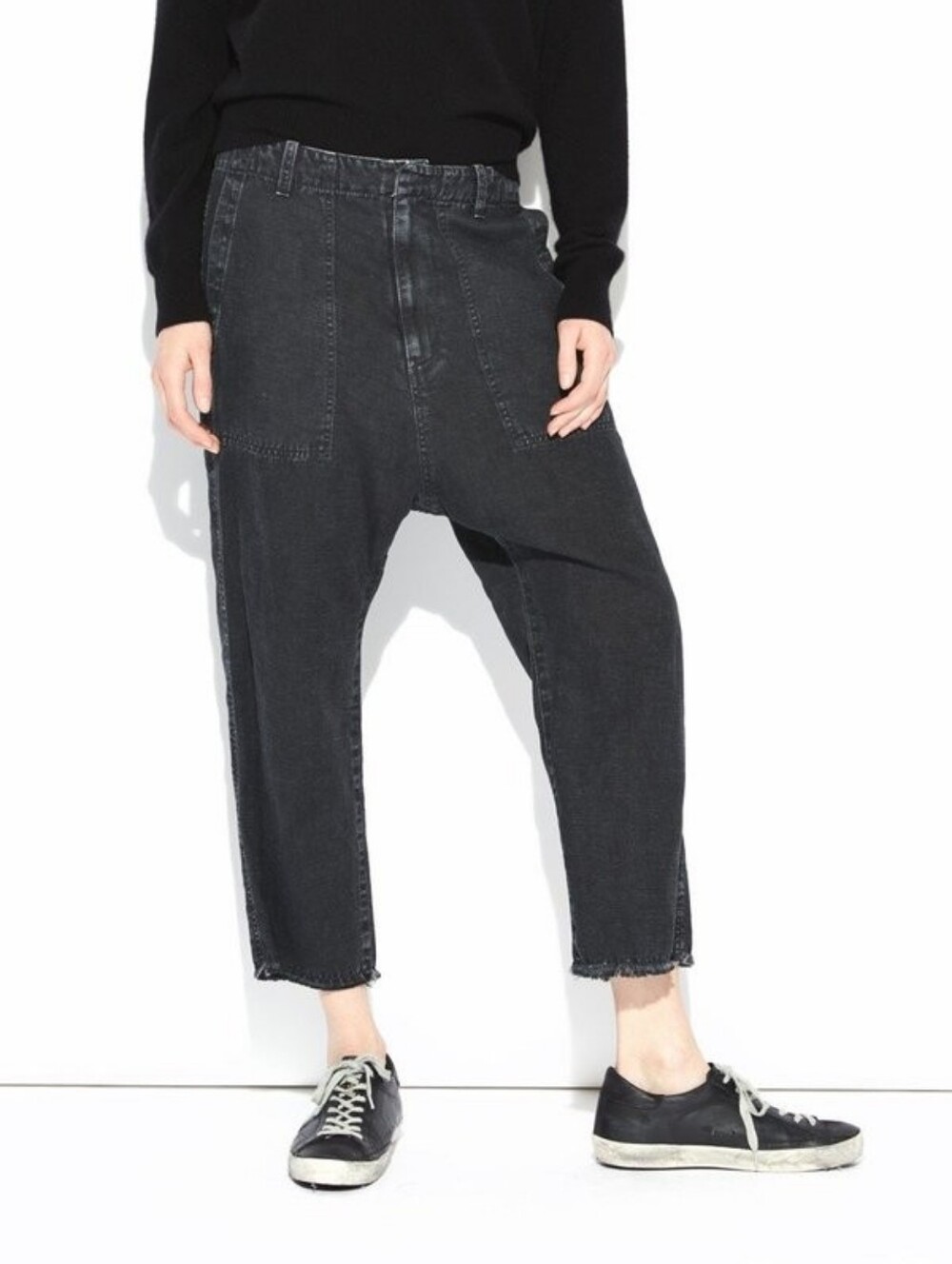 Nili Lotan Luna Washed Black Jeans 24